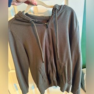 Gap dark green full zip hoodie